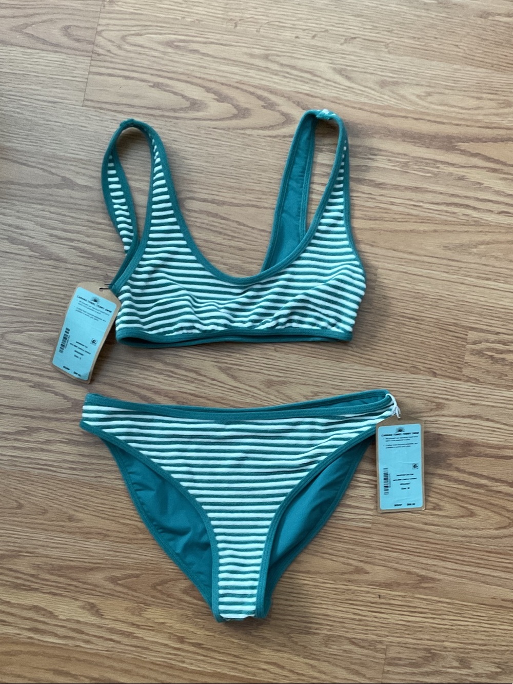 Faherty jungle stripe Bikini Set - Women Swim